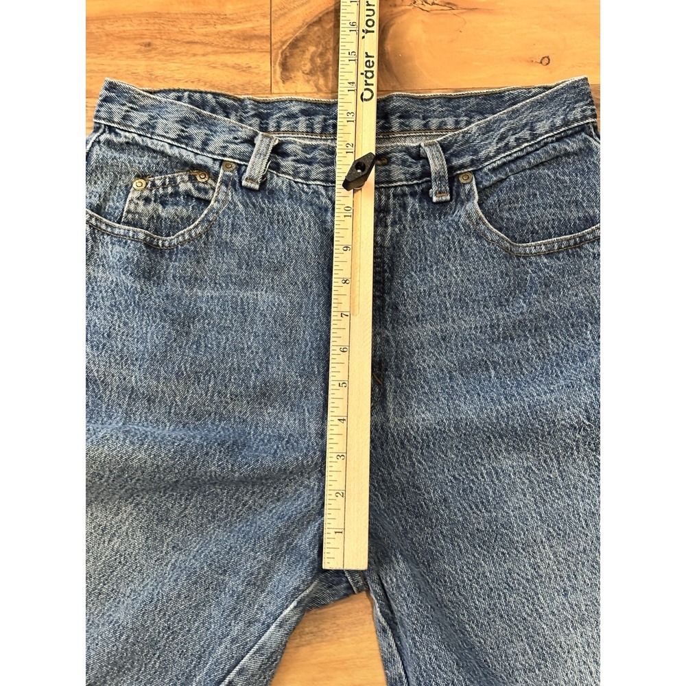ZENA 30x28.5 13 High Waisted Mom Jeans Cotton Relaxed Tapered Leg 80s Retro - Picture 7 of 10